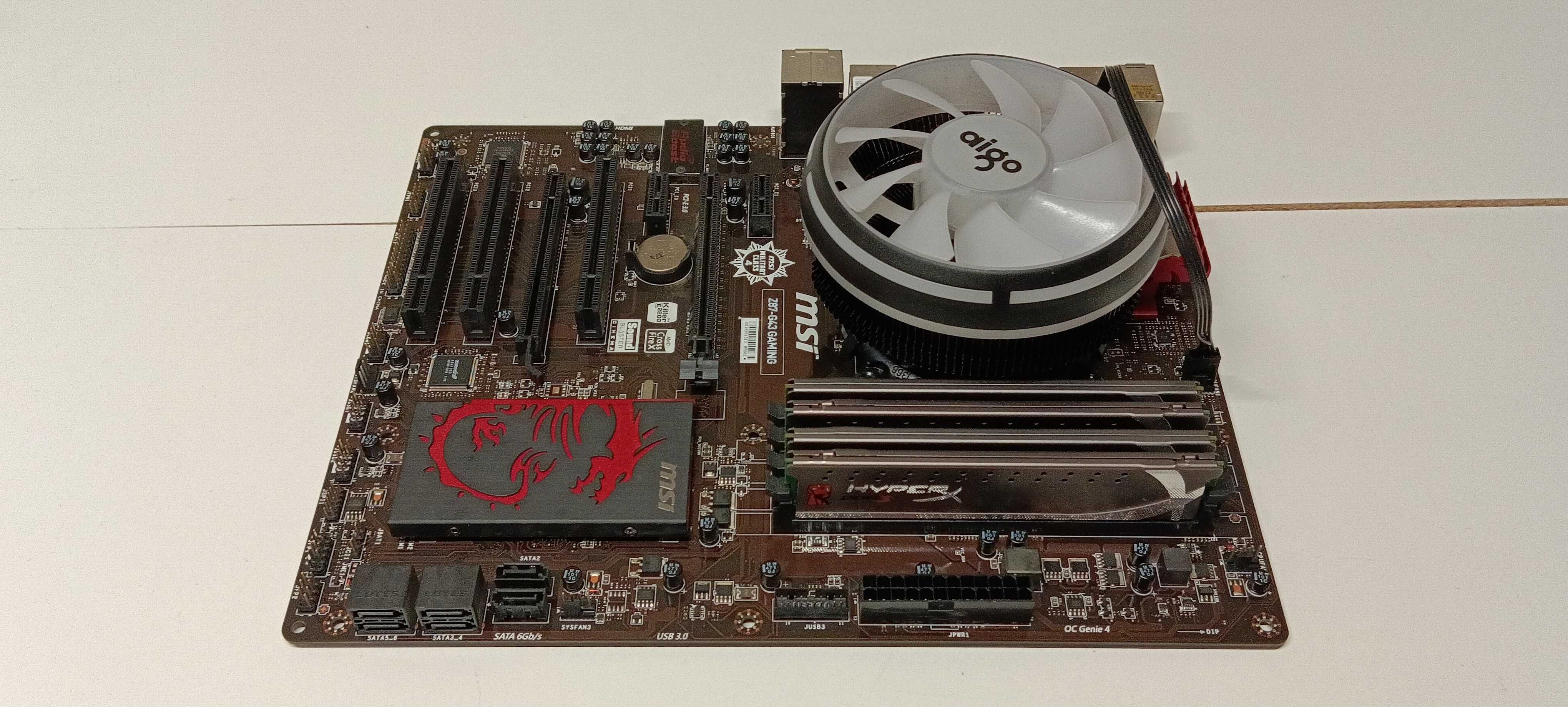 MSI Z87-G43, i7 4770K,  4xDDR3 1600 + chłodzenie