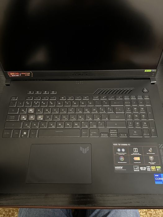 Продам свой игровой ноутбук ASUS TUF Gaming F17 FX707VI-LL053