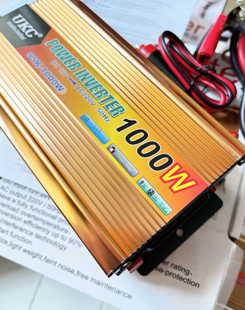 Розпрожад! Інвертори UKC 1000W В наявності! 12V - 220V