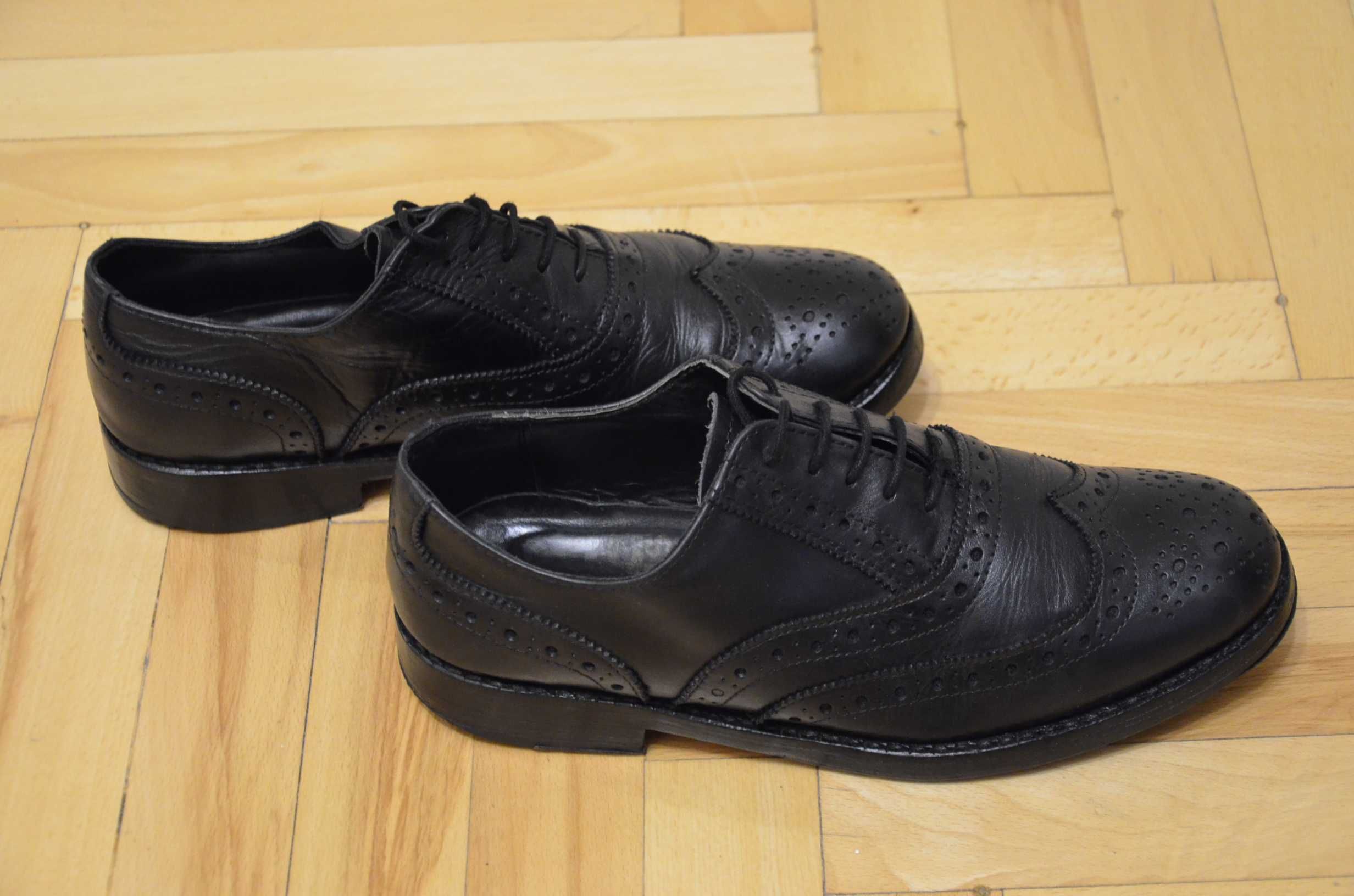 Buty brogsy Ask the missus 41 wkł.27 skóra pancerne obuwie