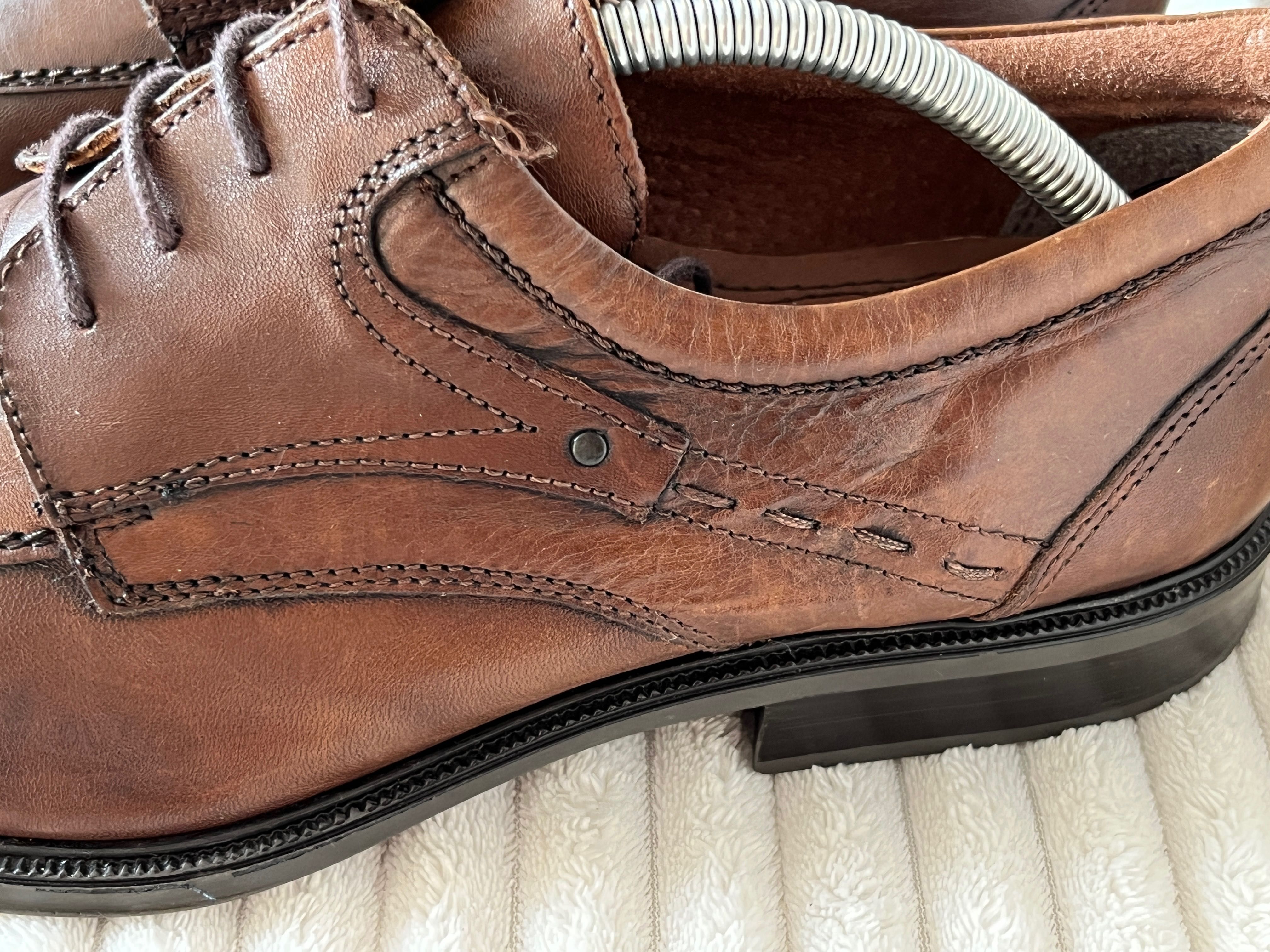 Tailor & Son excellent shoes męskie skórzane półbuty rozm 44