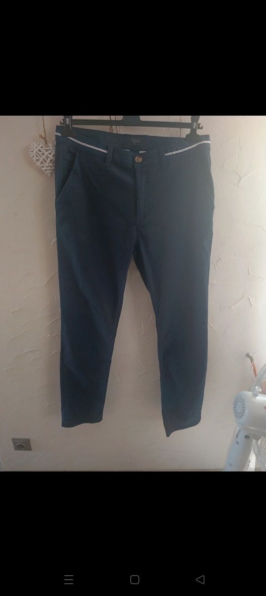 Męskie/chłopak spodnie granatowe" Chinosy"  Bonprix 52. M/L. 170 /176