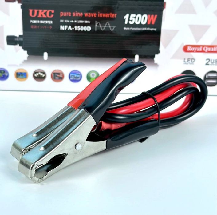 Інвертор 1500 W, чистий синус, правильна синусоїда