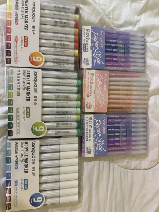 Акрилові маркери та ручки нові для шкіри , scin