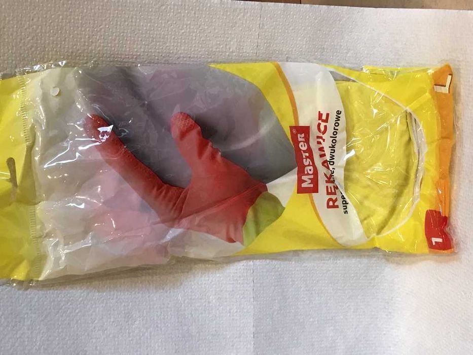 Master Rękawice Gospodarcze dwukolorowe 1Para rozmiar do wyboru
