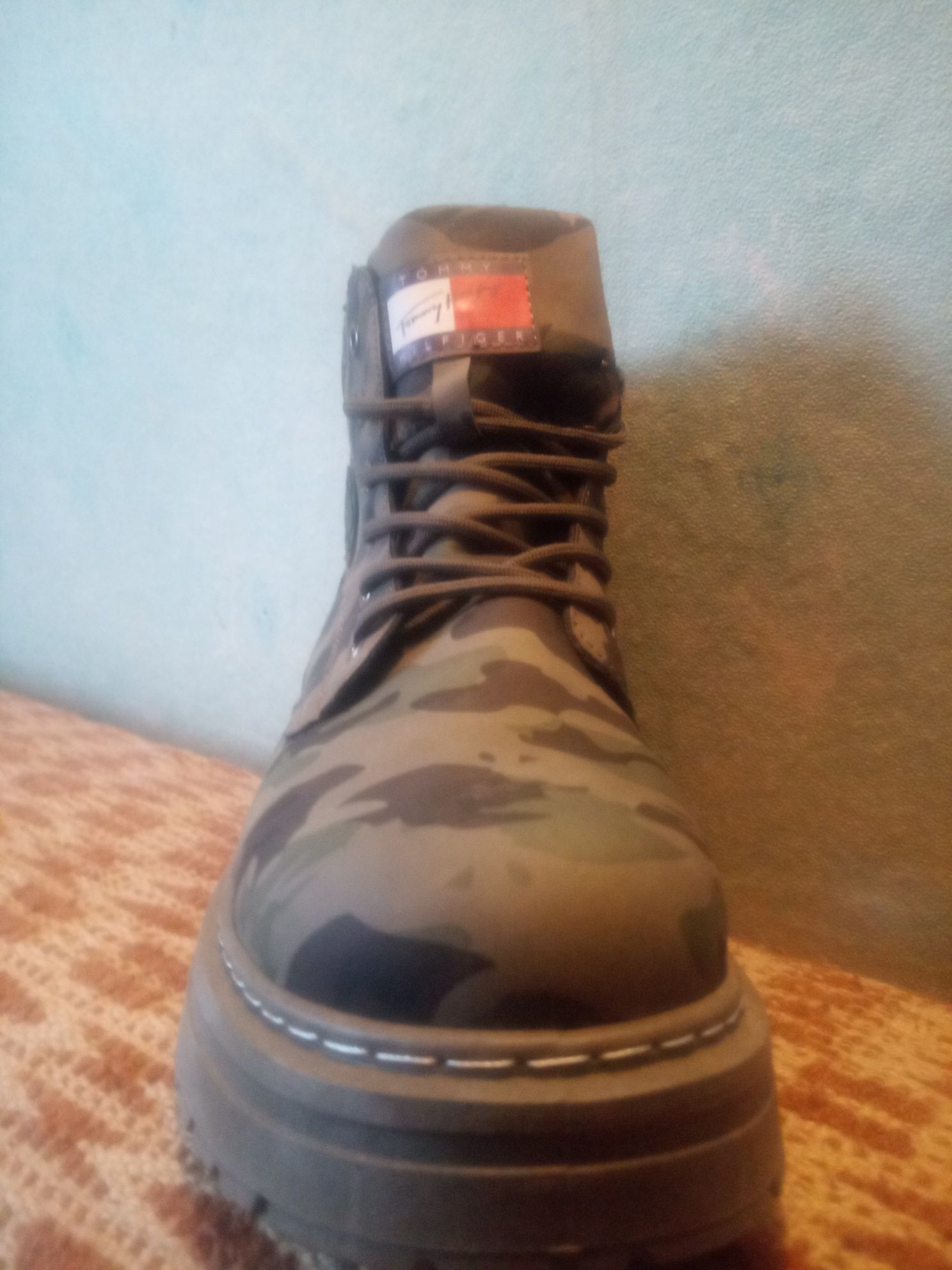 Buty Trapery śniegowce męskie Tommy Hilfiger moro
