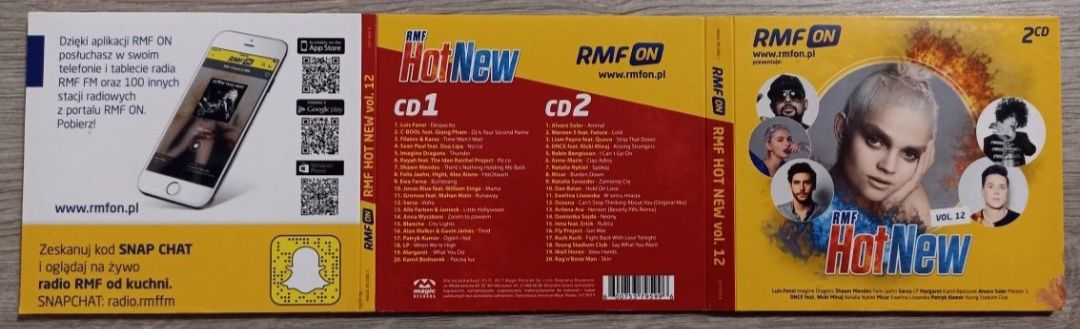 oryginalna płyta CD RMF Hot New vol. 12 stan idealny 2 plyty muzyka