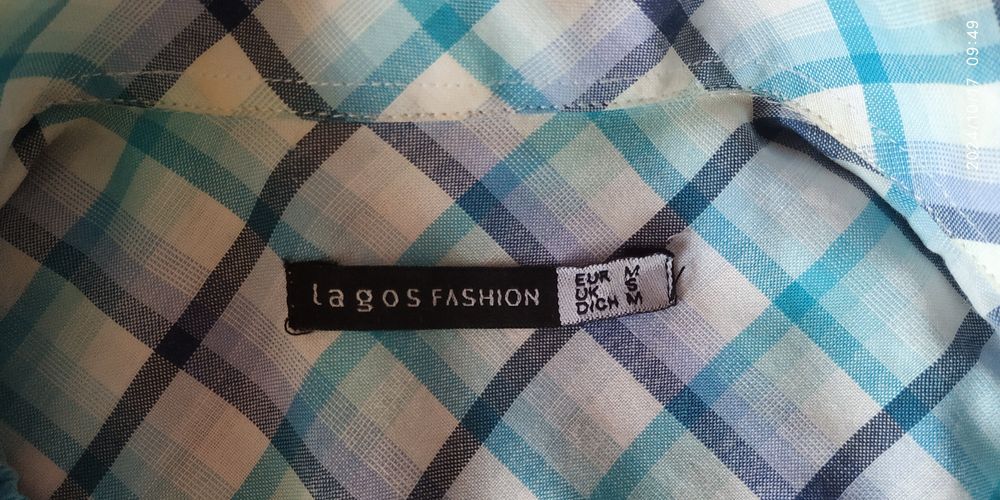 Сорочка чоловіча,  короткий рукав, розмір М європ.