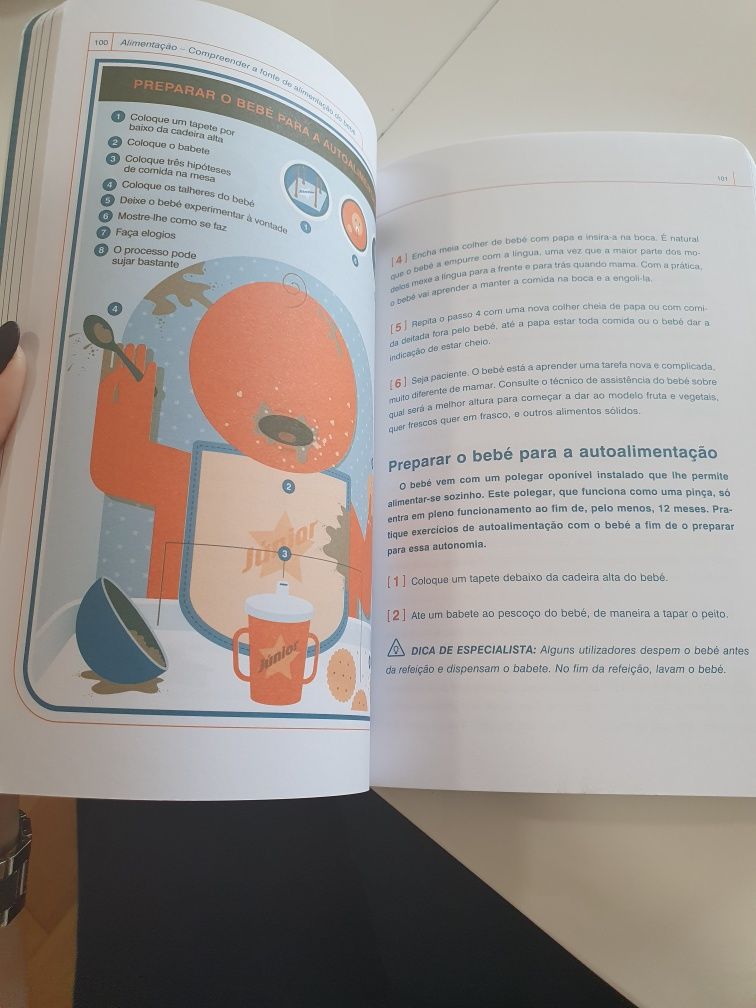 Bebé livro de instruções