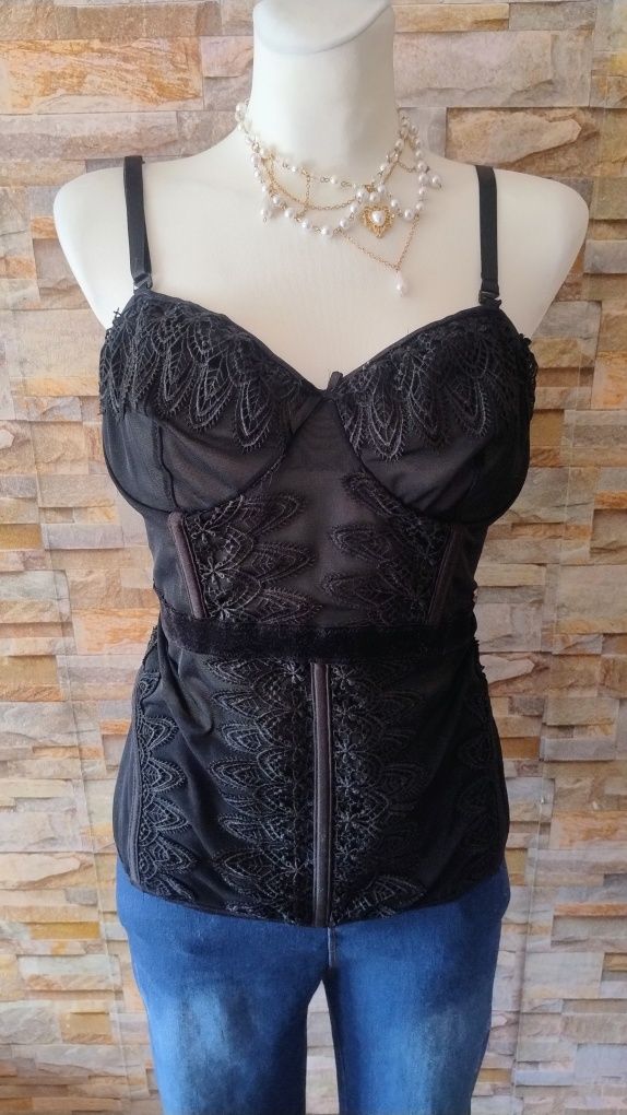 Top gorsetowy gorset ozdobny damski rozmiar xl