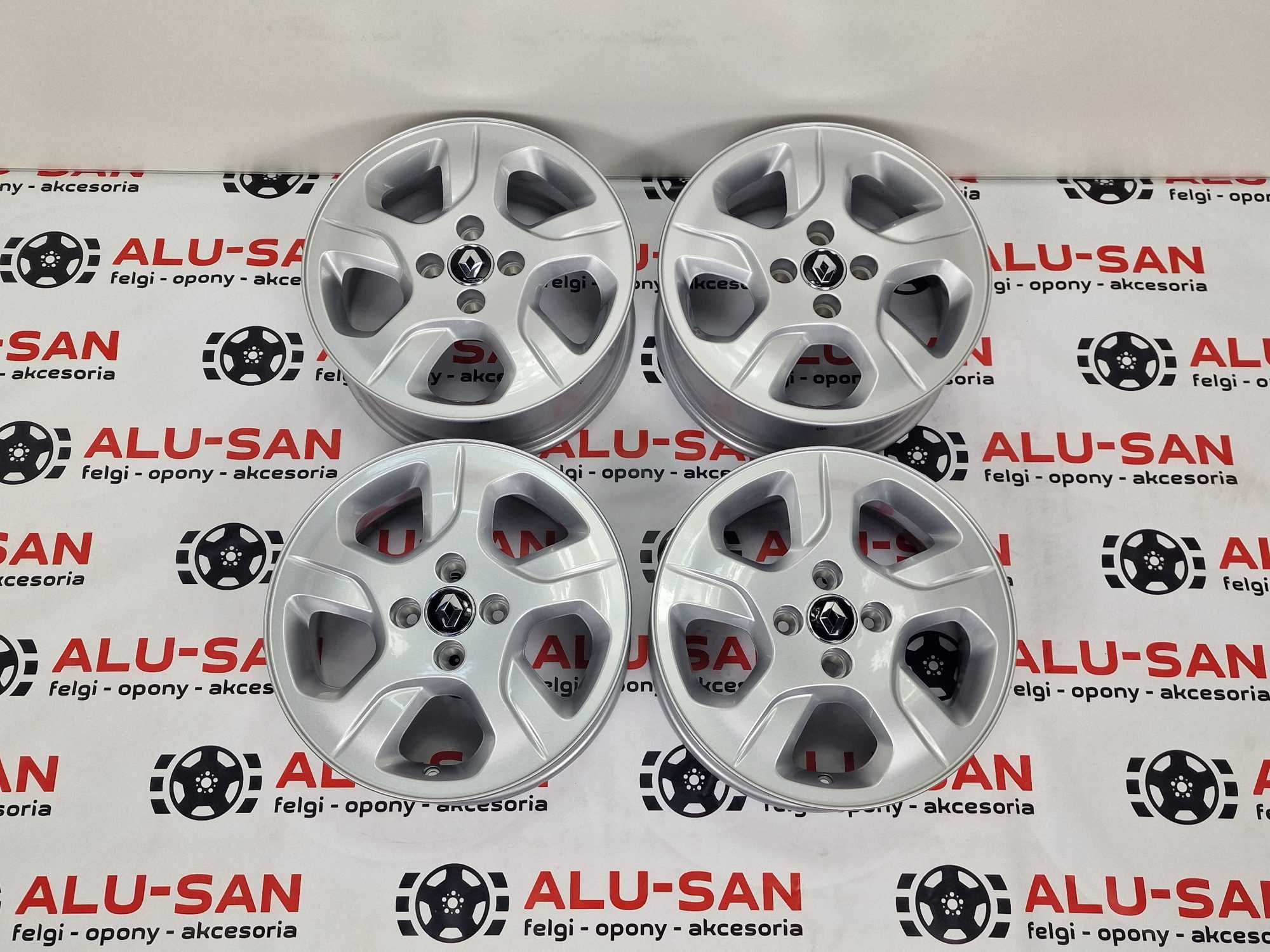 NOWE alufelgi RENAULT 15" 4x100 Captur Clio Kangoo Megane Srebrne