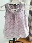 Koszula bluzka z kołnierzykiem w kwiatuszki m&s 6-9 miesięcy 68-74cm