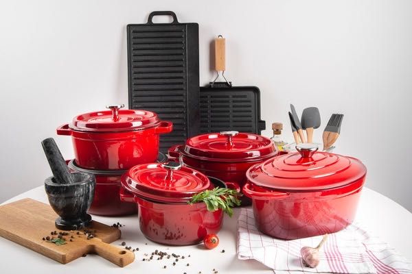 Чугунная кастрюля гусятница RINGEL Essen жаровня казан