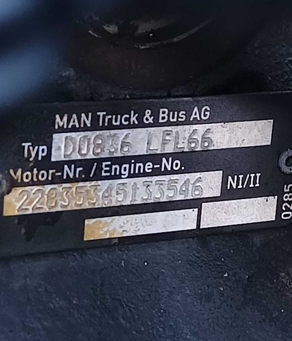 Most Napędowy HY 0925  Man TGL 12.250 12.290 Wysyłka 7 Dni Czynne