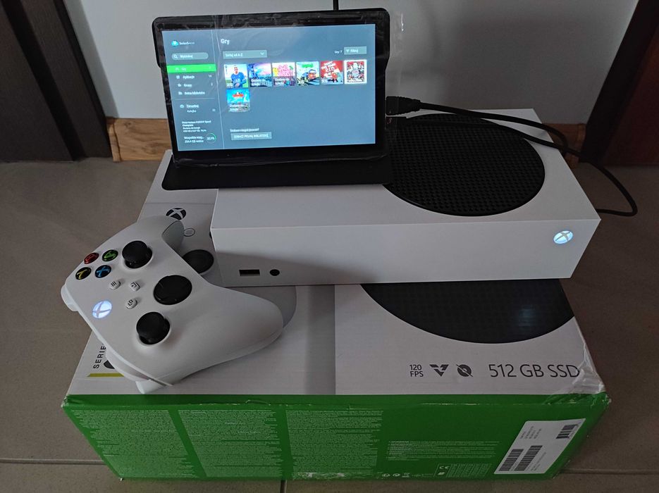 Konsola Xbox Series S + 2 nowe pady + gry stan idealny
