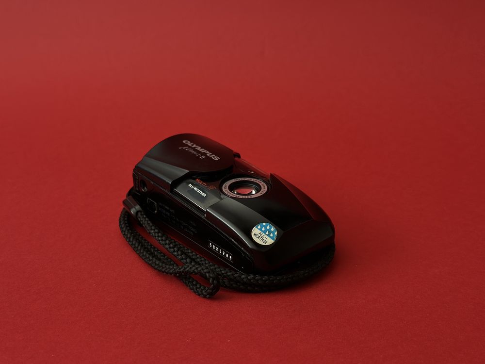 Olympus mju ii плівковий фотоапарат мью 2 чорний t4 zoom