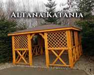 Altana KATANIA pergola na wymiar, altana nowoczesna, drewniana altanka