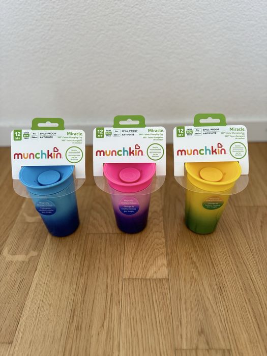 Чашка-непроливайка Munchkin Miracle 360° змінює колір на 266 мл