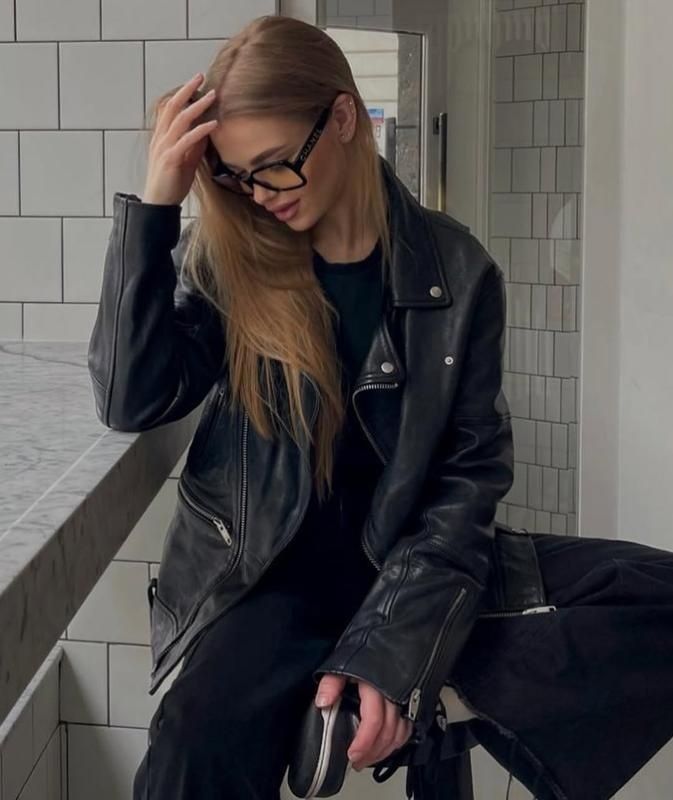 Шкіряна куртка косуха ZARA ( унісекс)