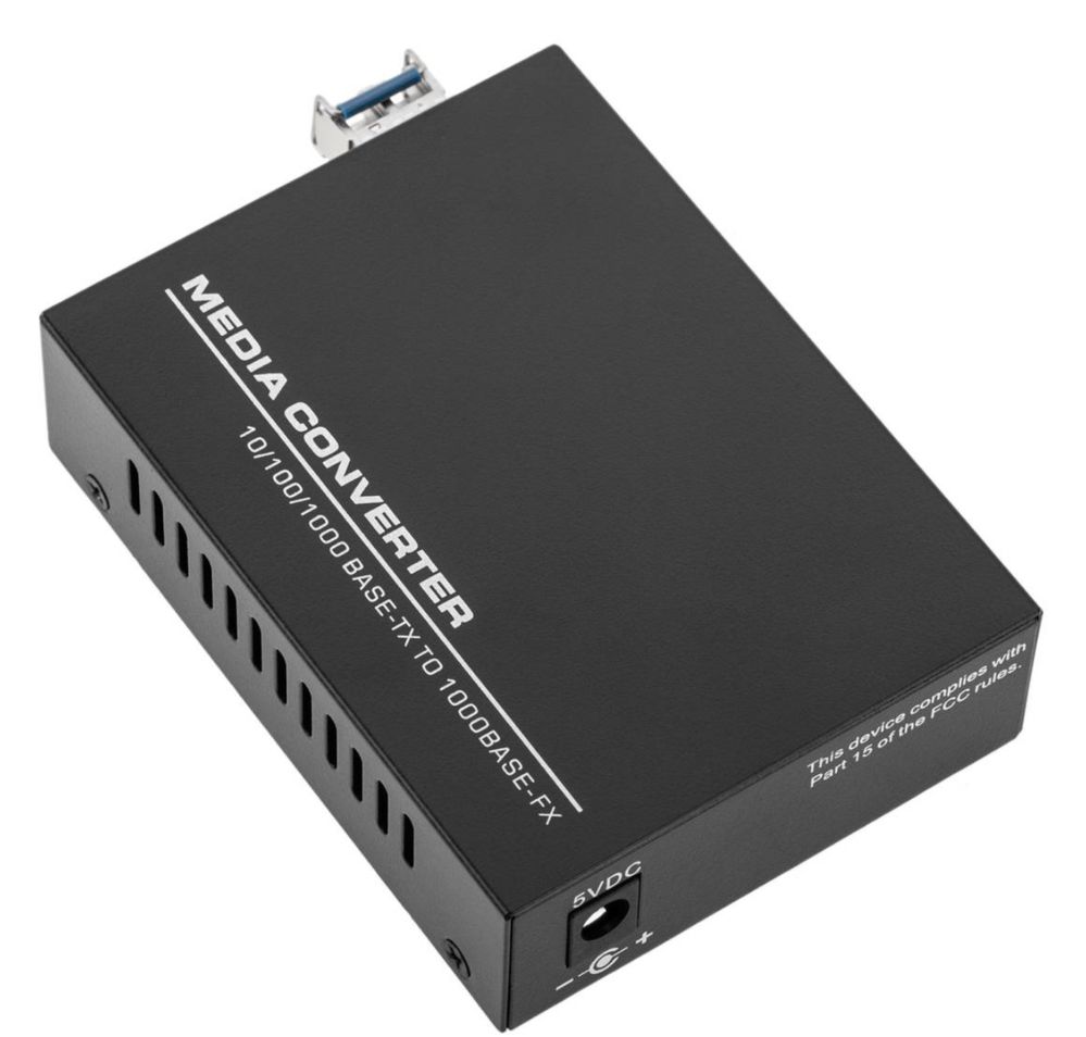 Jednomodowy konwerter światłowodowy 100 Mb / s od LC do RJ45  2szt