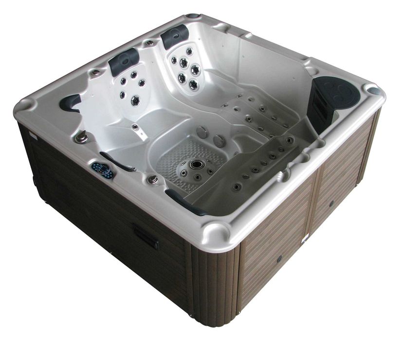 Jacuzi ogrodowe SPA Balboa 220×220×92 cm Akryl.  Pokrywa schody