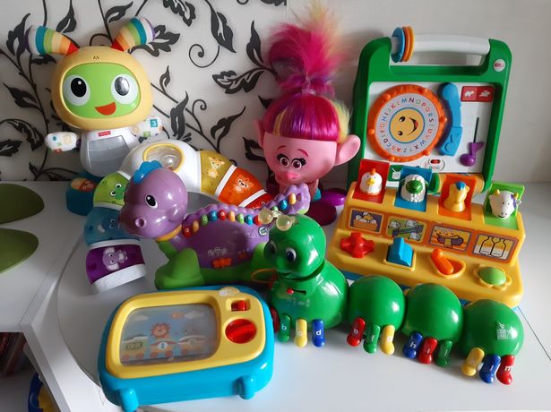 Развивающие игрушки. Робот Бибо, сороконожка,динозавр, Розочка манекен