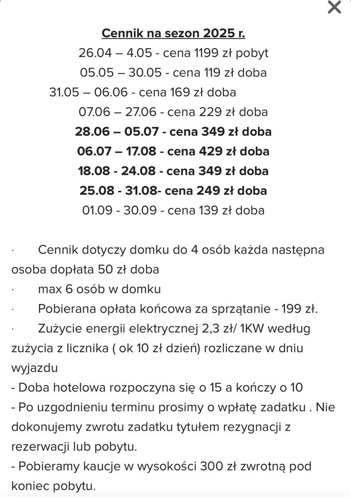 WOLNE Domki Apartamentowe  Wysoki Standard Dąbki wakacje morze