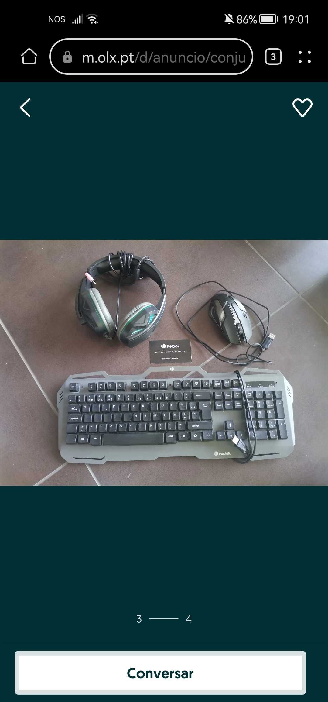 Conjunto Gamer: NGS GBX-1500