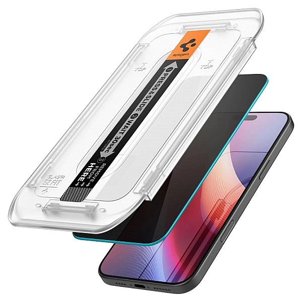 Szkło hartowane Spigen Glas.tR EZ Fit Privacy na iPhone 16 Pro - 2 szt