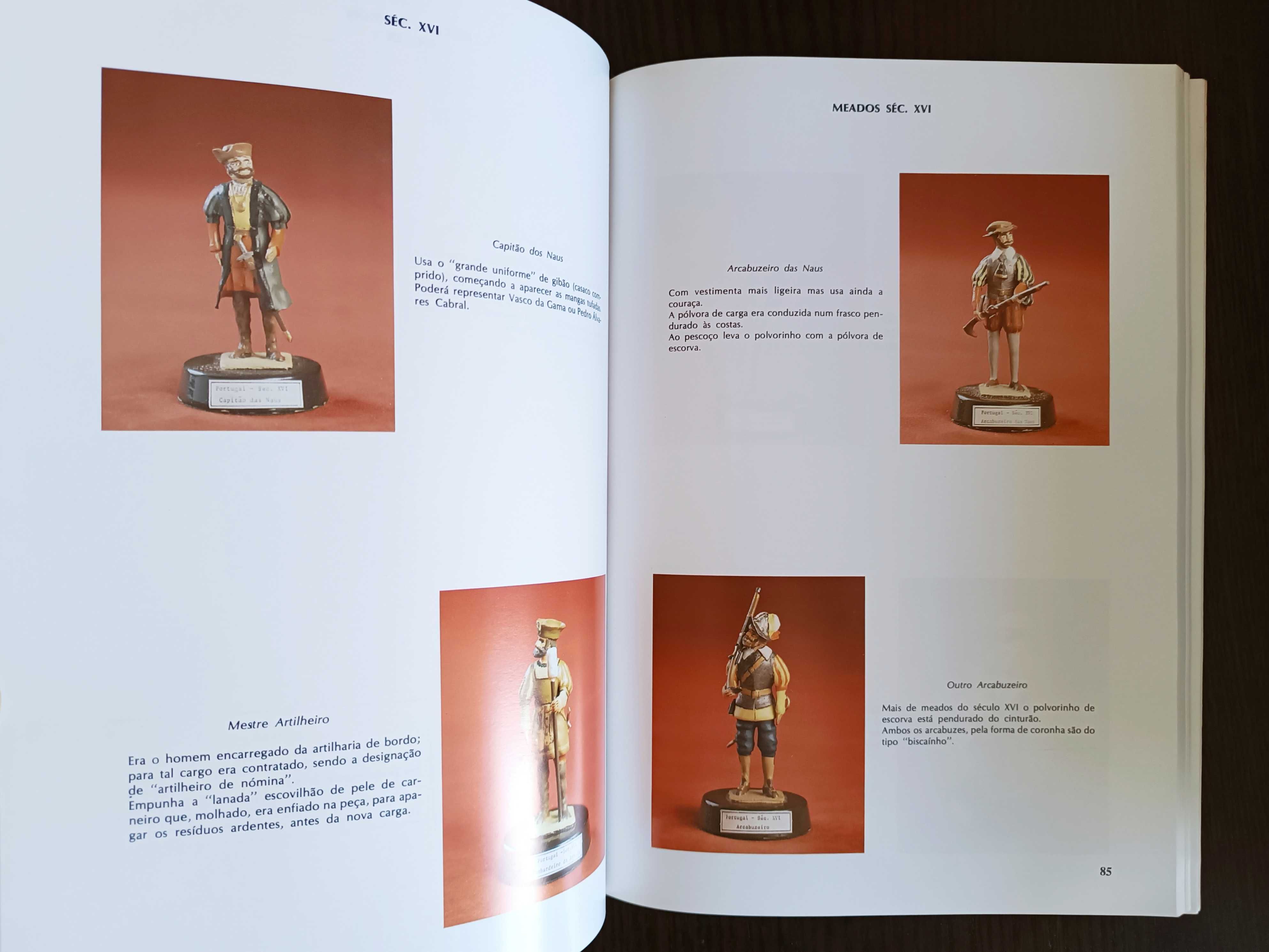 Livro Soldadinhos de Chumbo - Figurinos Militares Portugueses
