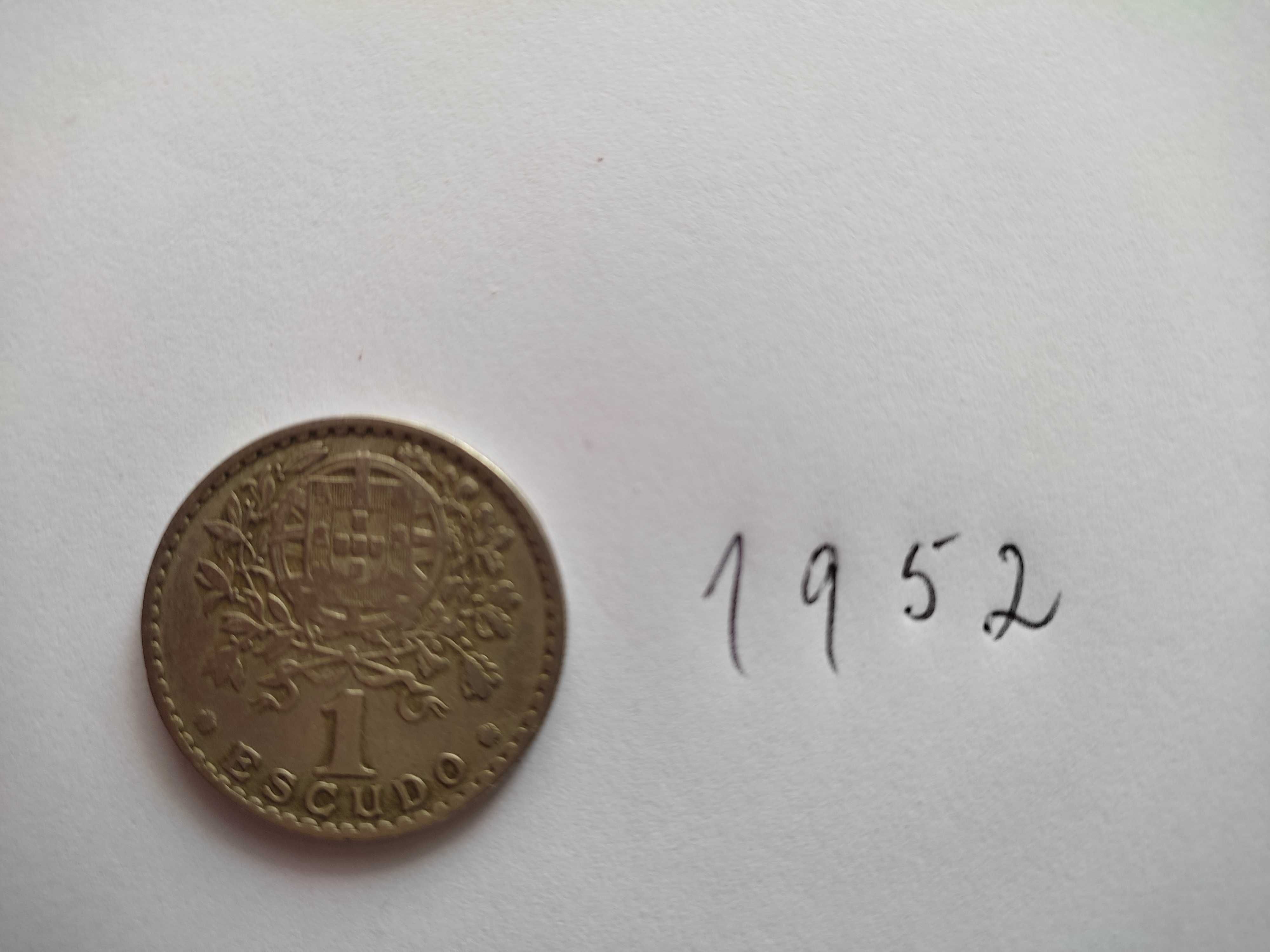 moeda da republica- 1 escudo 1952