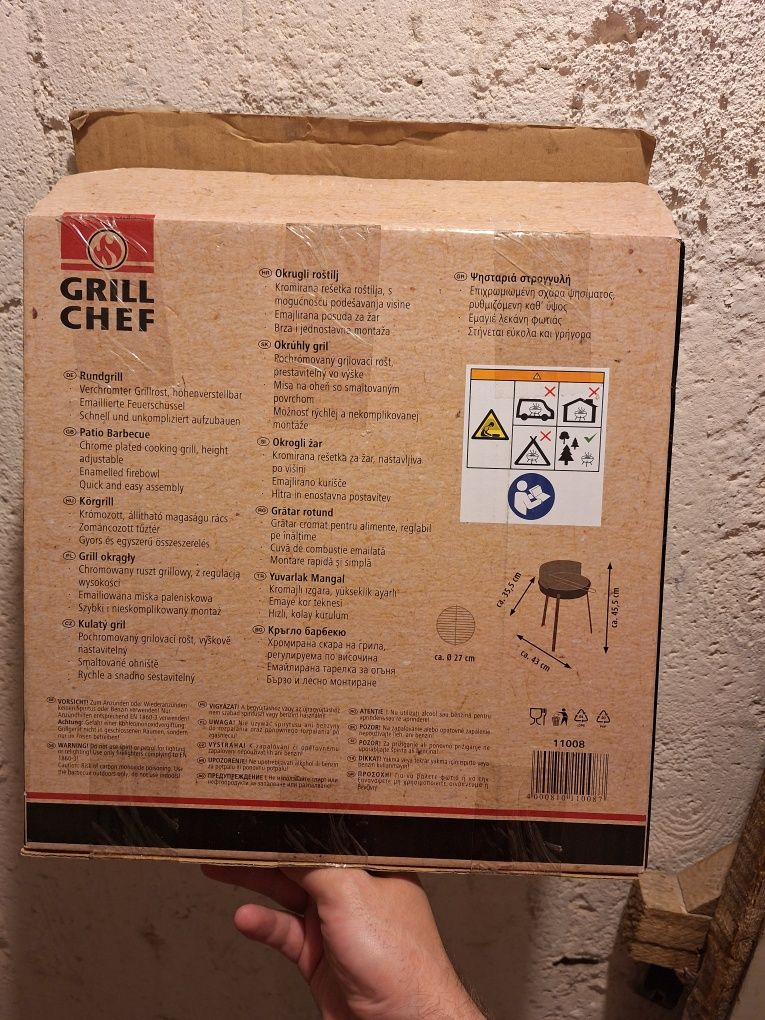 Grill okrągły weekendowy
