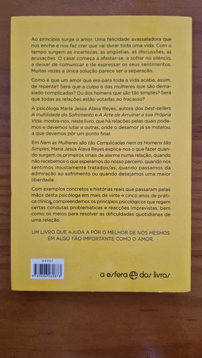 Livro "Nem as Mulheres são tão Complicadas, nem os Homens tão Simples"
