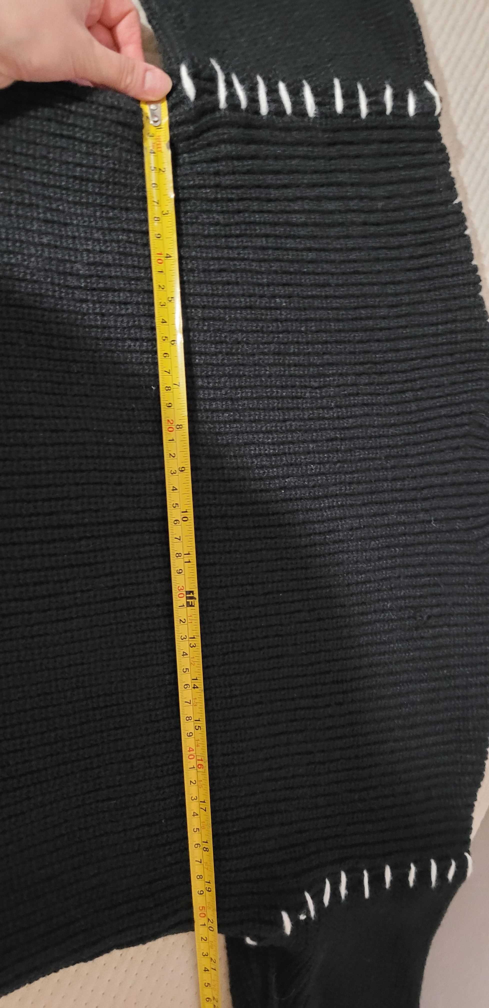 Gruby mięsisty ciepły sweter pół golf rozmiar M 38 oversize luźny