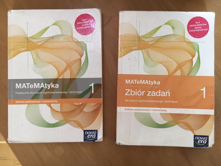 Podręcznik, zbiór zadań Matematyka 1 zakres rozszerzony