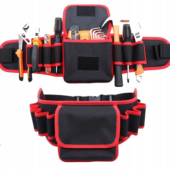 Pas Narzędziowy Monterski Torba Kabura Kieszenie Wytrzymały Praktyczny