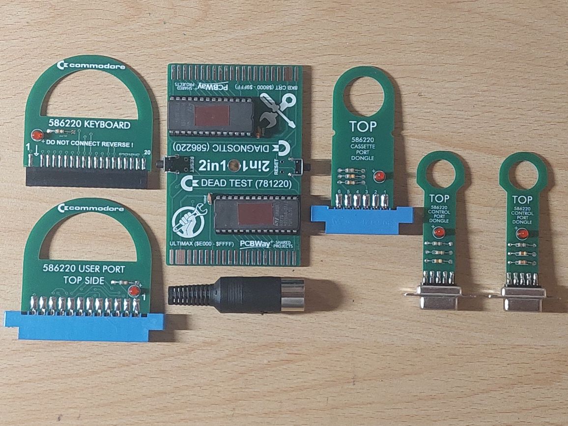 Для Commodore 64 диагностический картридж DEAD-TEST 781220 и 586220