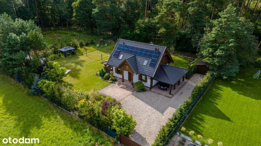 Całoroczny drewniany dom z ogrodem jacuzzi i sauną