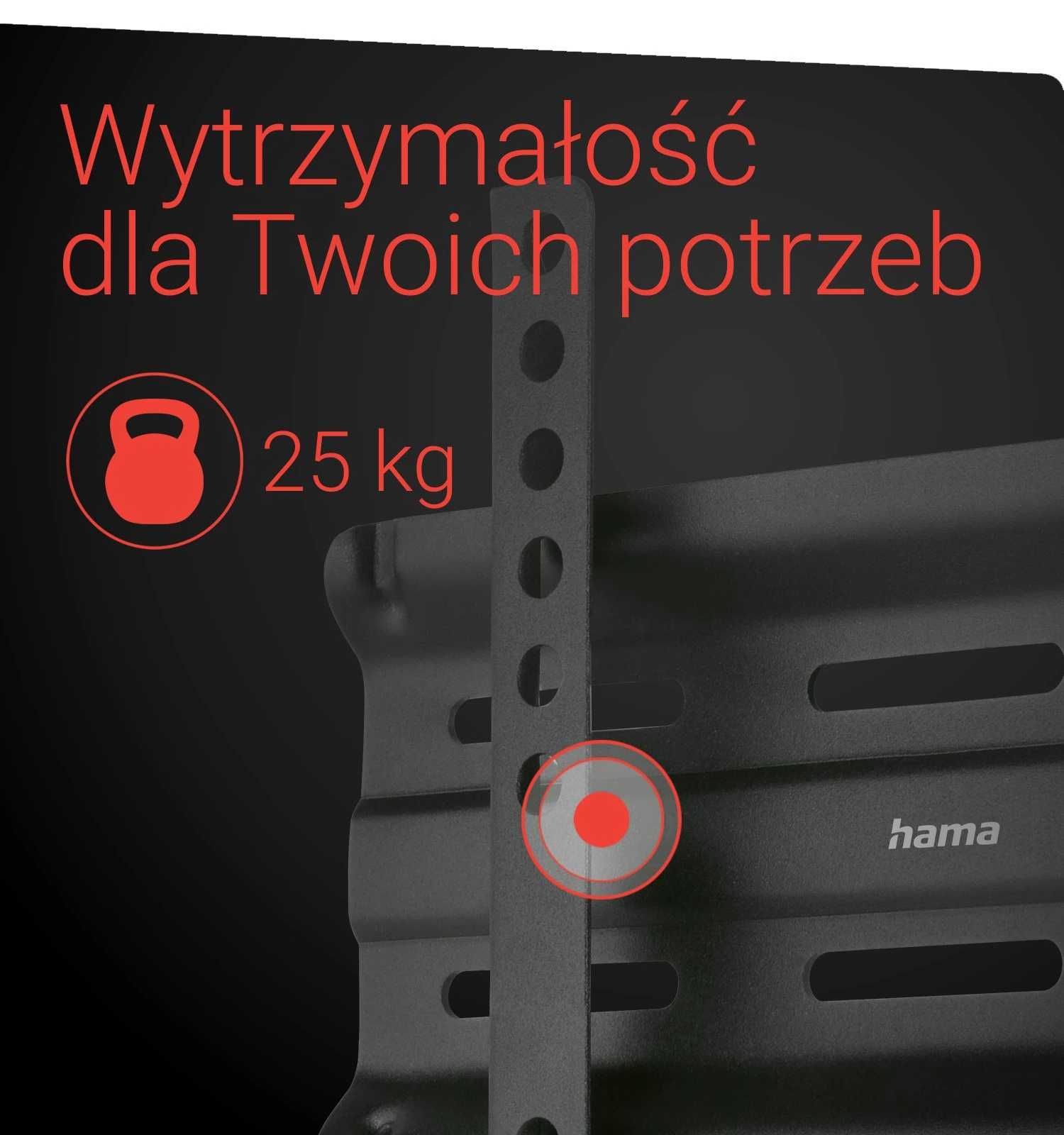 NOWY Uchwyt do Telewizora LCD HAMA - Vesa 200x200 (118106)