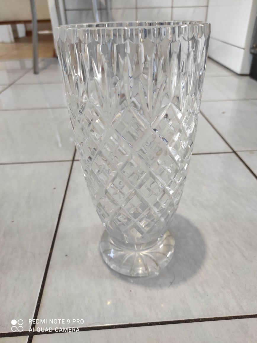 Kryształowy wazon duży PRL