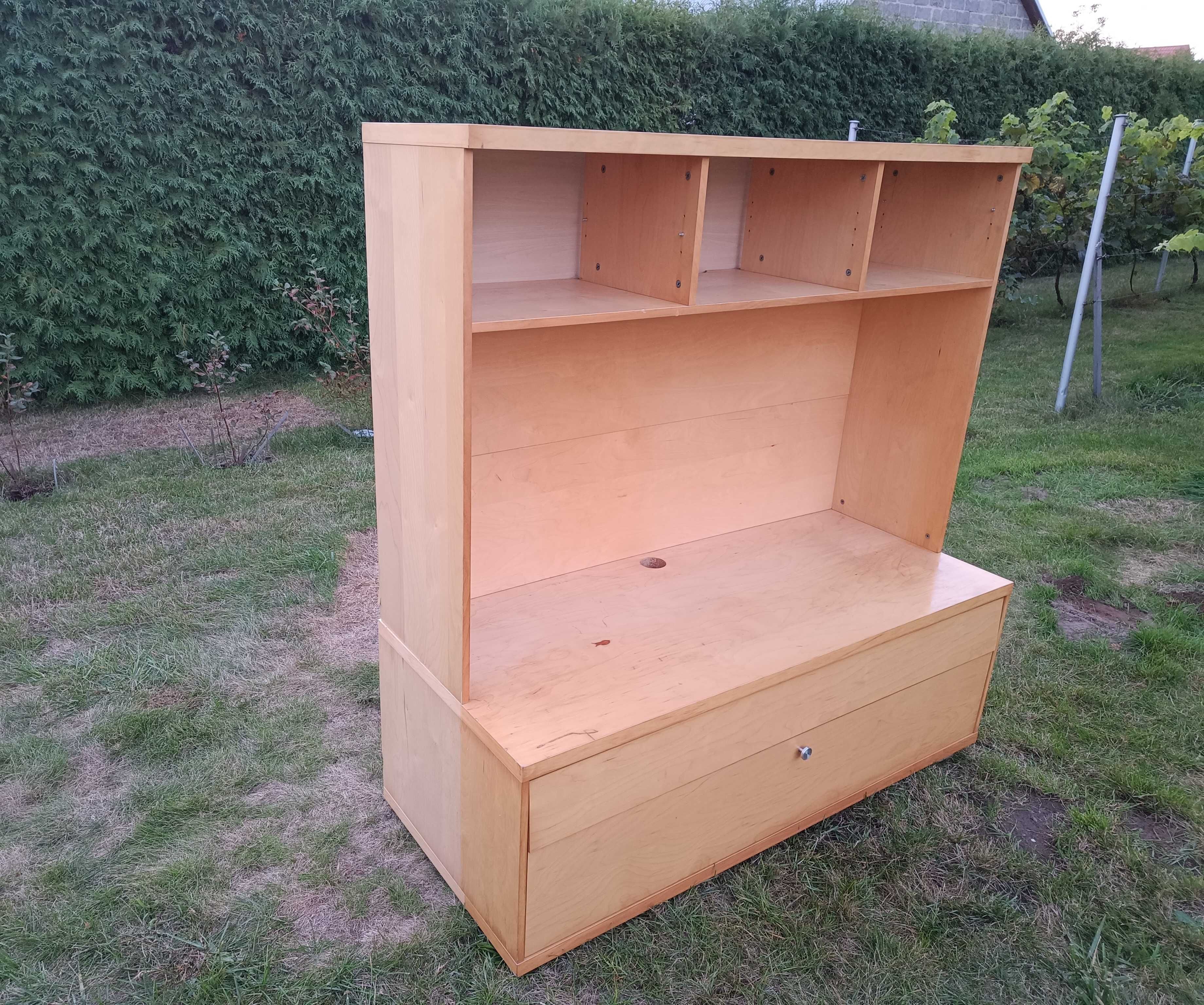 Komoda Witryna Szafka RTV IKEA Bonde z nadstawką 140x60cm Wys. 150cm