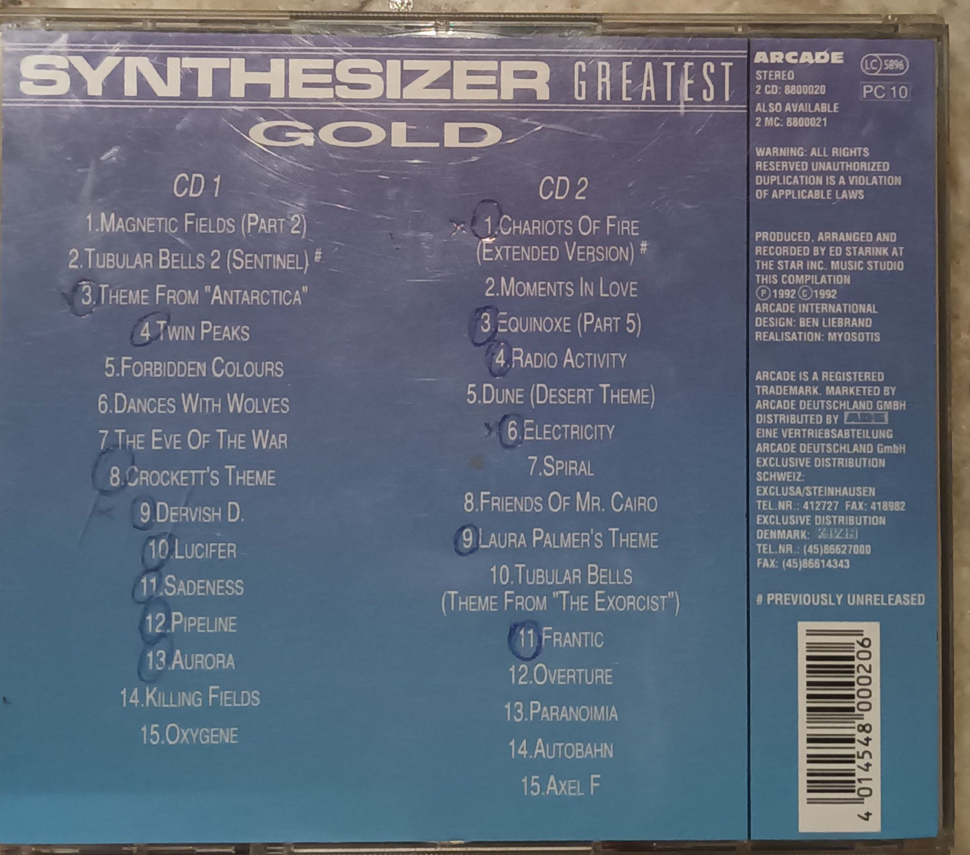 Ed Starink 2 płyty CD Synthesizer Greatest Gold