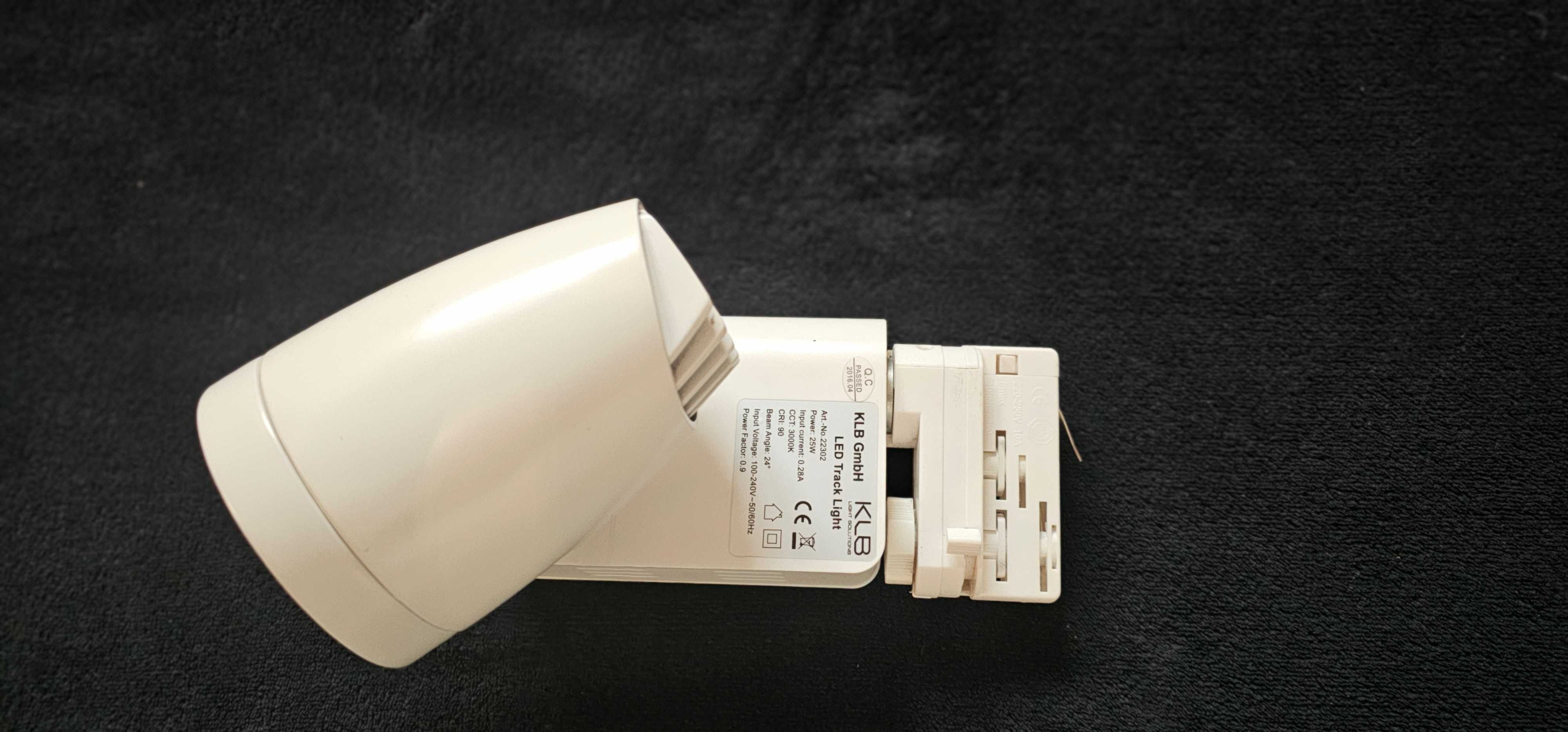 LED reflektor szynowy KLB 22302 | 25W | 24° | 3000K | 1750lm | Biały