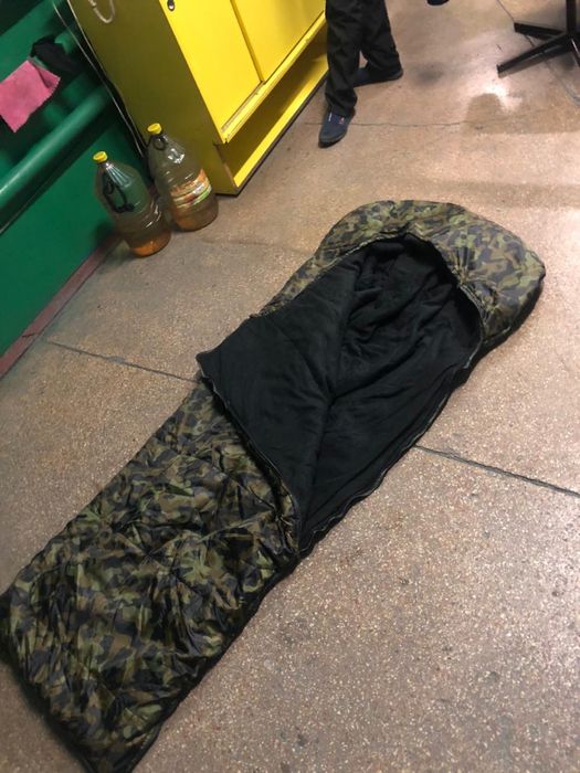 Военный спальный мешок зимний -35