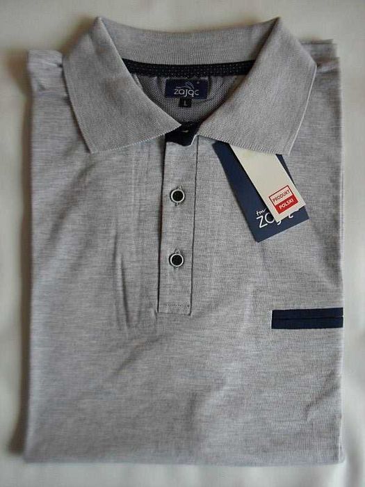 ELEGANCKA KOSZULA POLO męska bawełna 100% XXXL/182 - NOwa