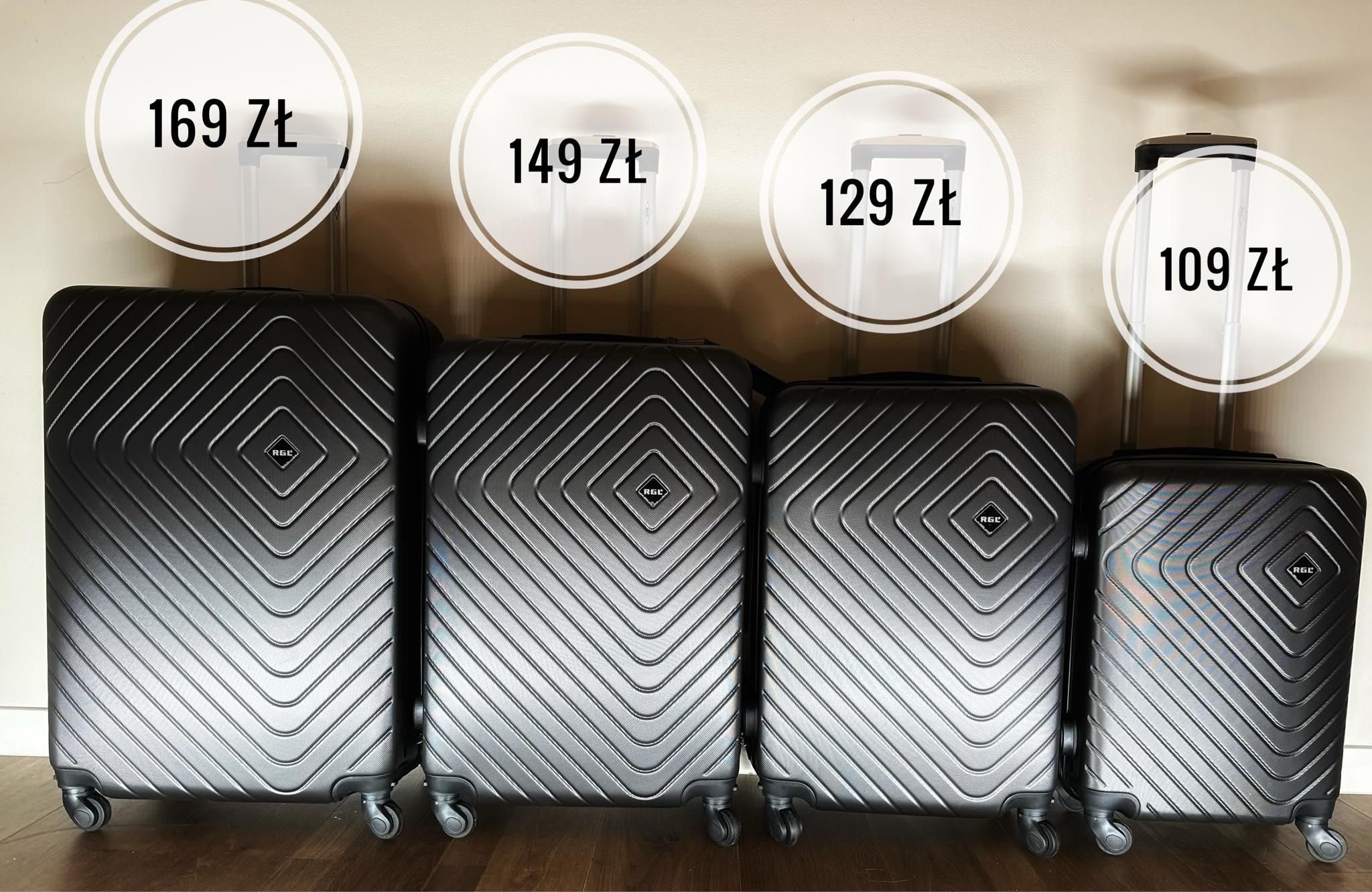 nowa średnia walizka, torba, bagaż rejestrowany 20 kg , walizki
