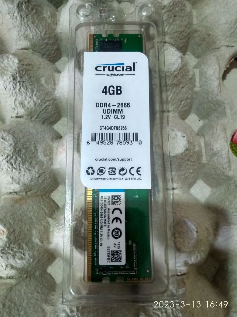 Оперативна память  DDR 4.