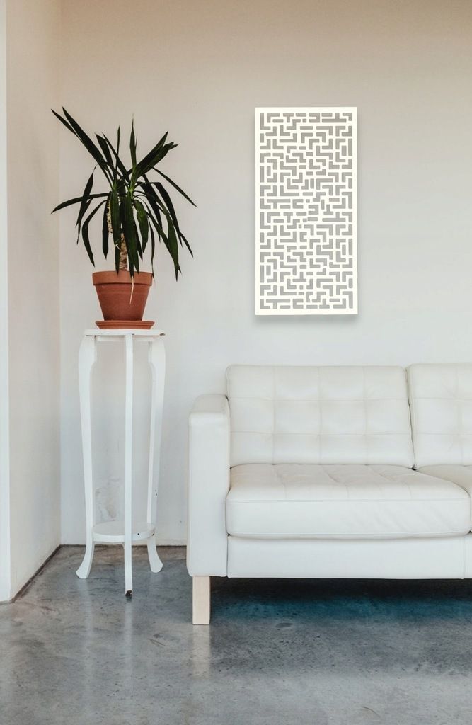 Panel Ażurowy Dekoracyjny Tetris 59 x 29 cm gr 3mm kratka Na Wymiar