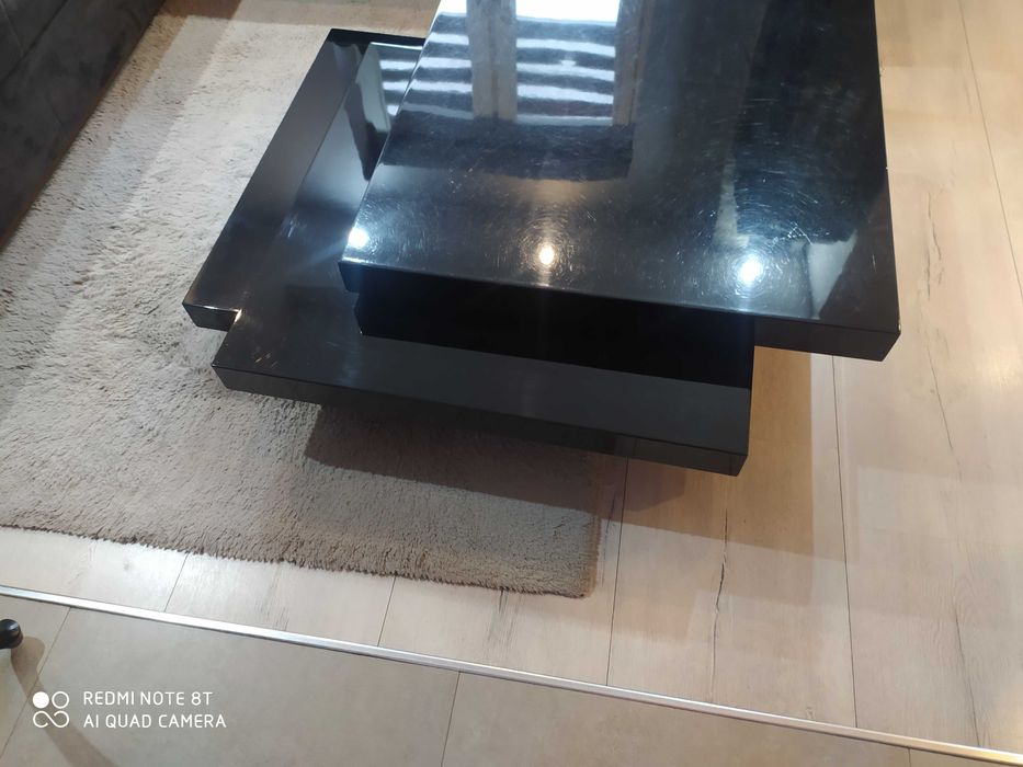 Stolik kawowy czarny połysk