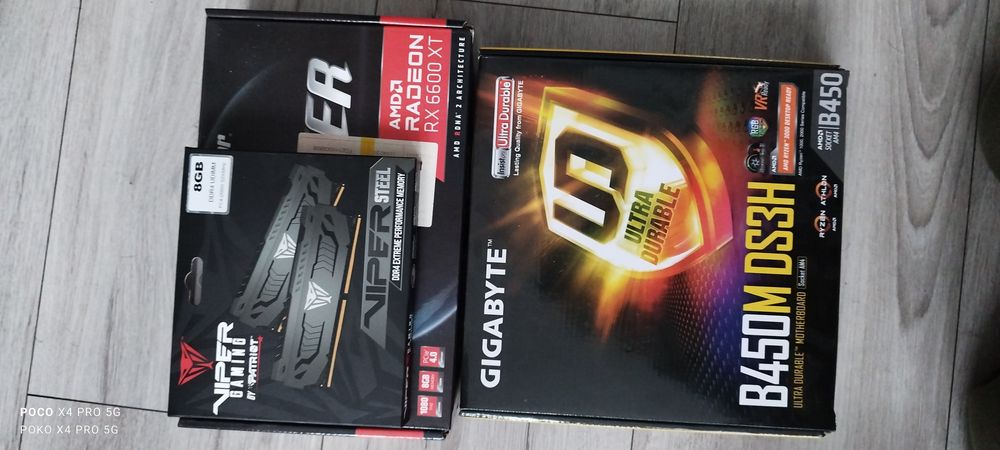 Komputer gemingowy Raizen 3600/Rx660xt 8gb/48 gb ram/sdd+HDD 1tb